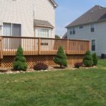 home improvement rear deck landscaping